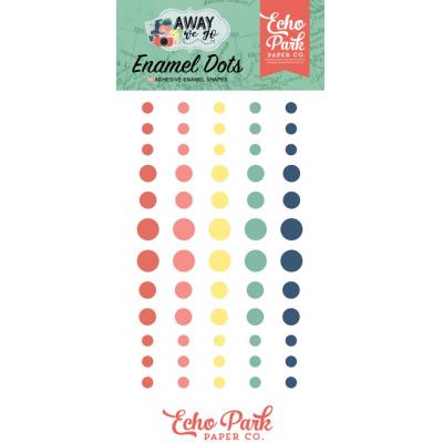 Echo Park Away We Go Embellishments - Enamel Dots